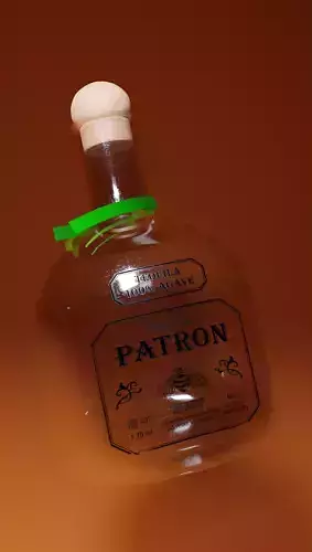 Hyper-Realistic Patron bottle