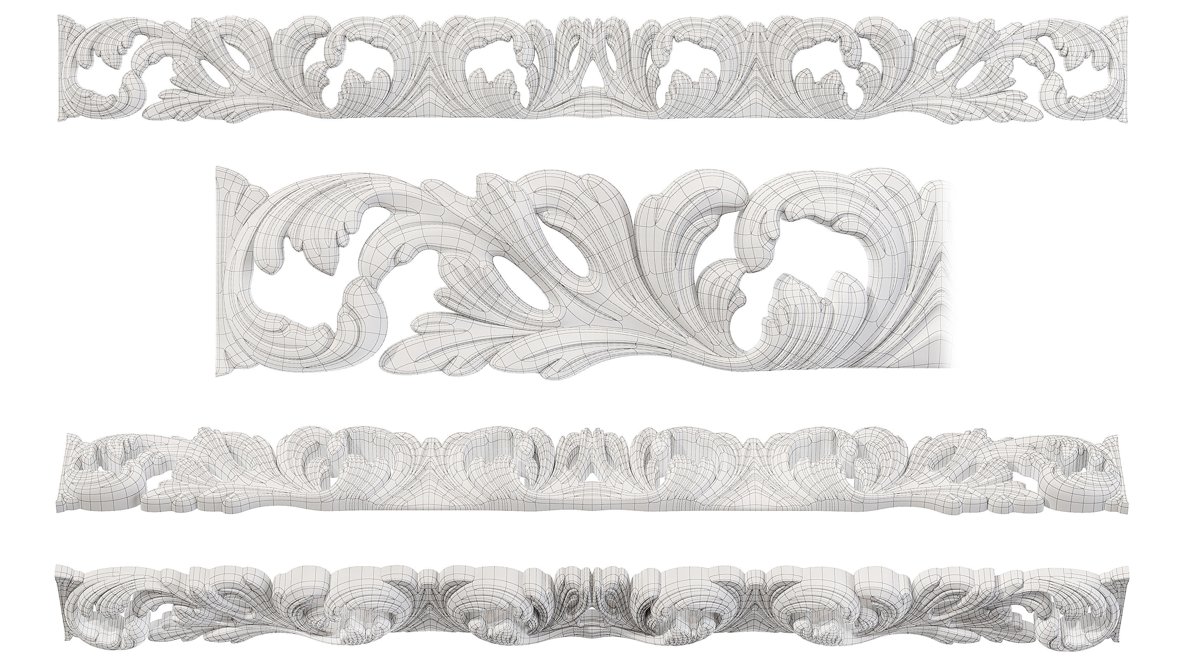 Collection of 16 classic moldings Part 2 3D model_19