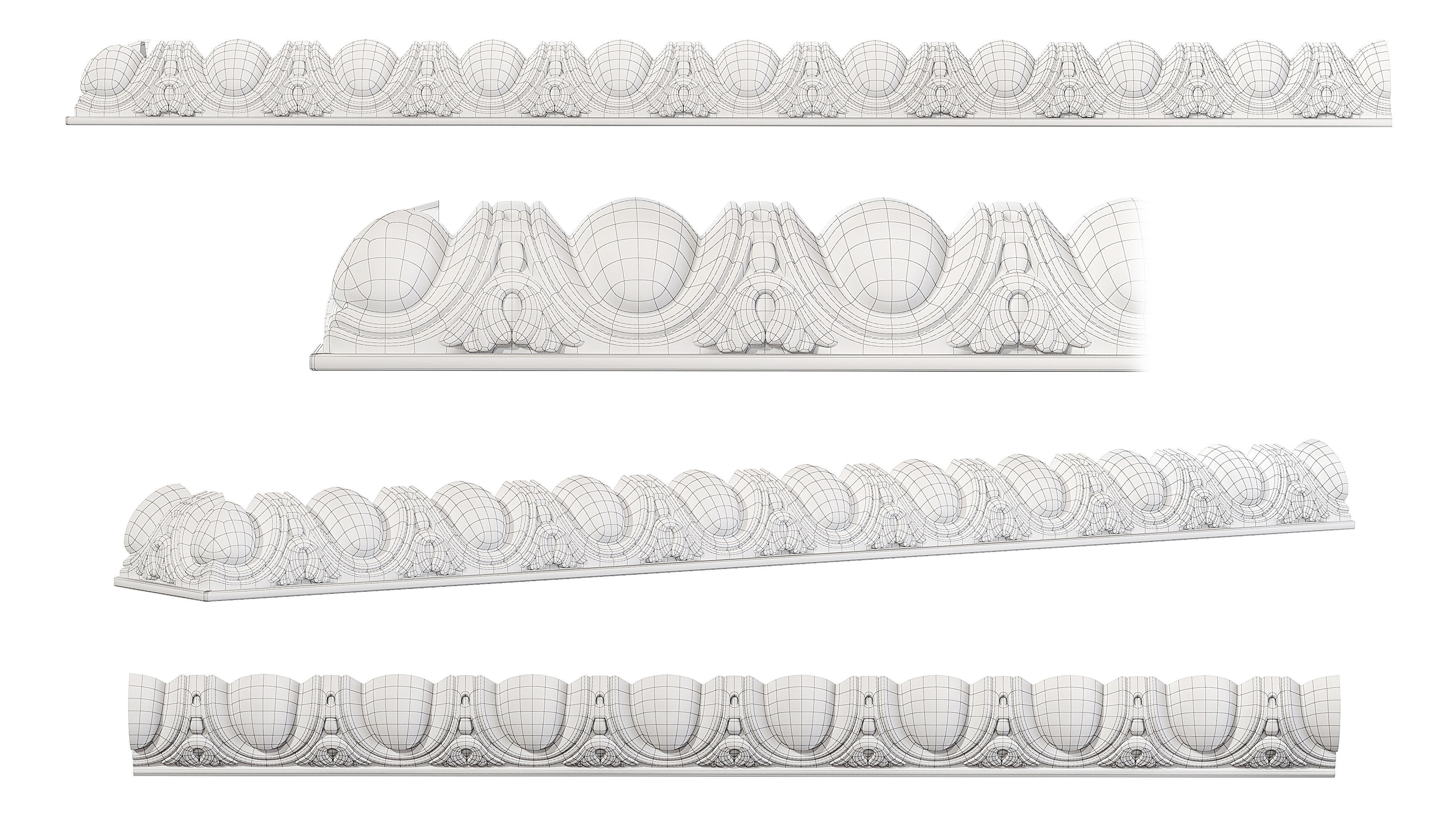 Collection of 16 classic moldings Part 2 3D model_17