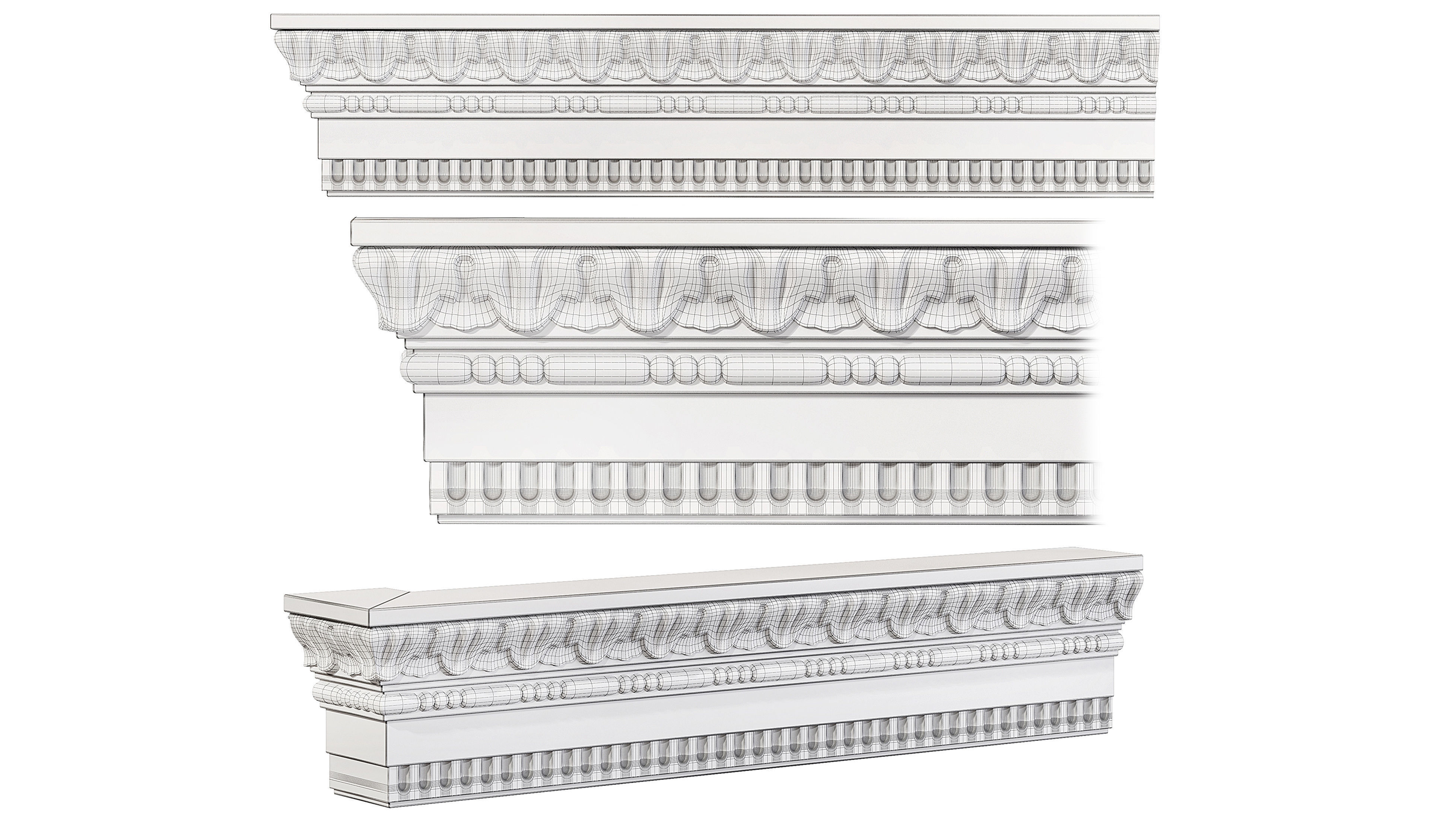 Collection of 16 classic moldings Part 2 3D model_20