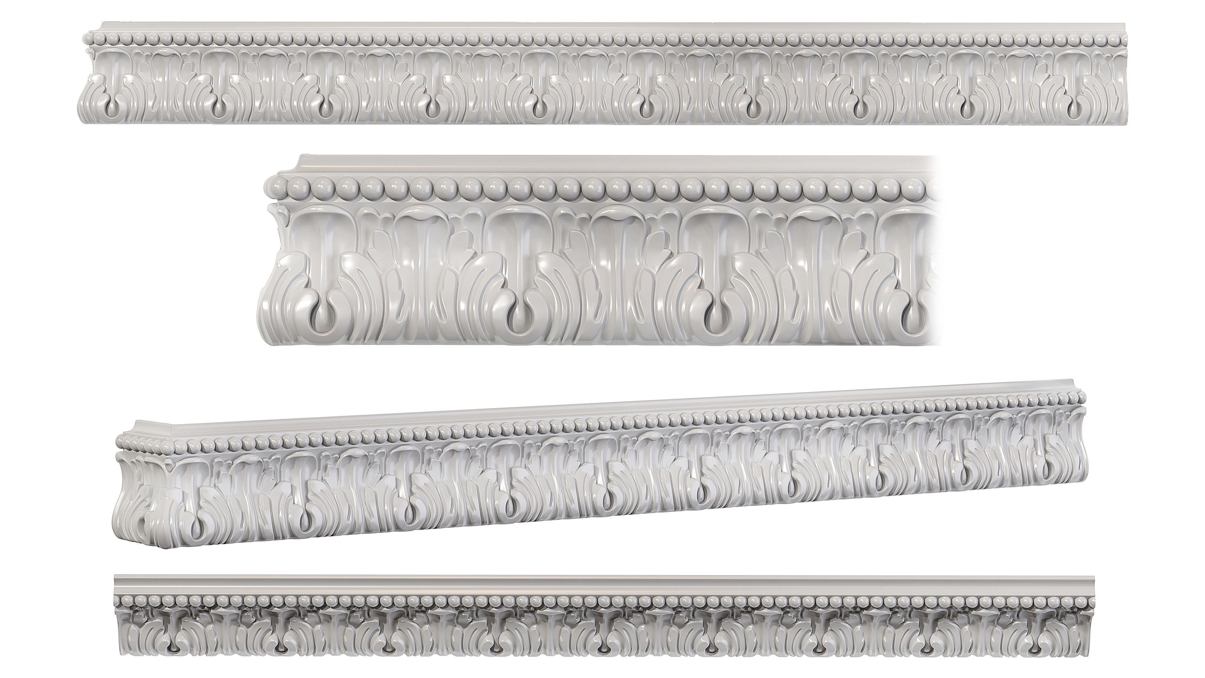 Collection of 16 classic moldings Part 2 3D model_2
