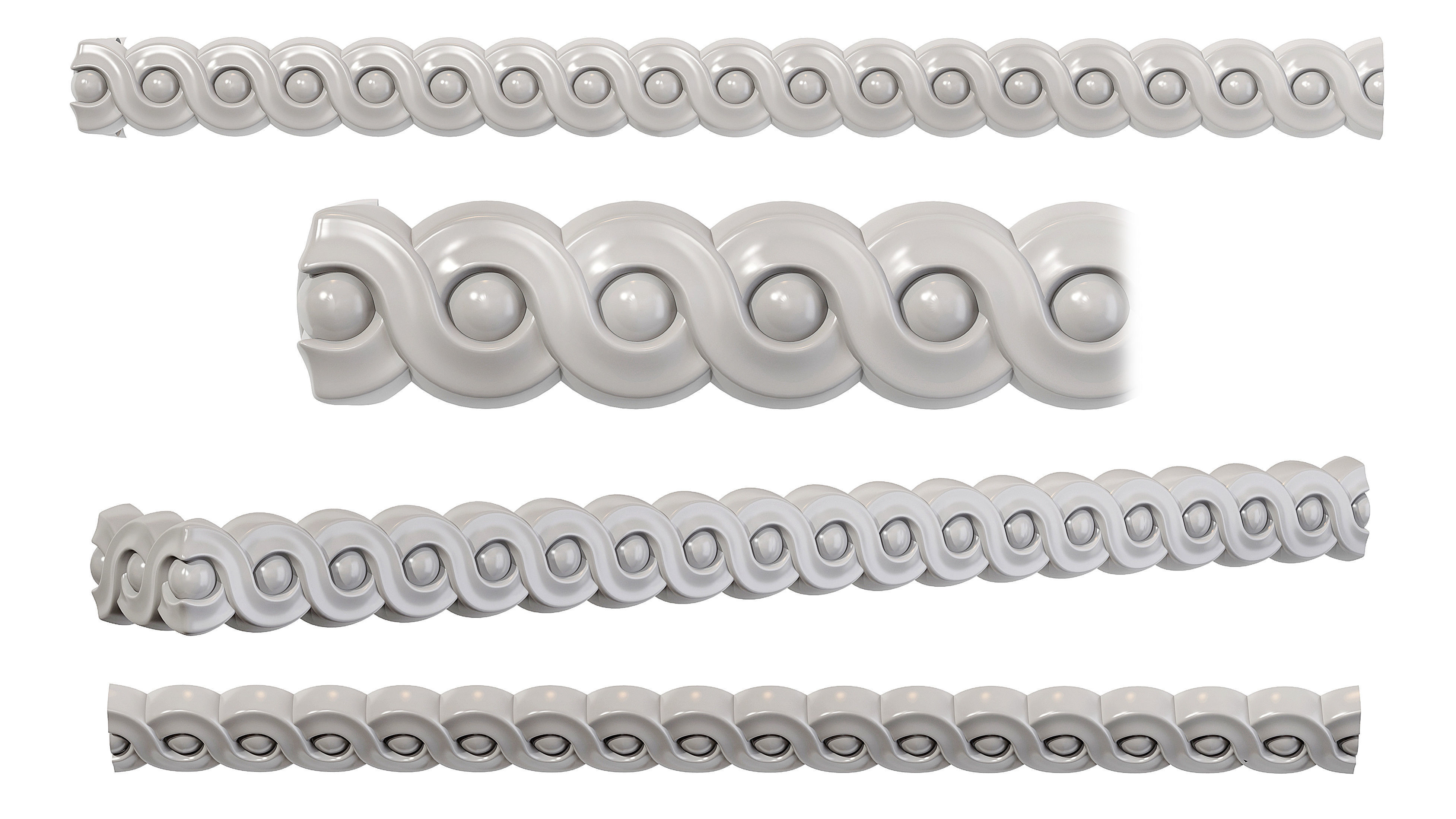 Collection of 16 classic moldings Part 2 3D model_5