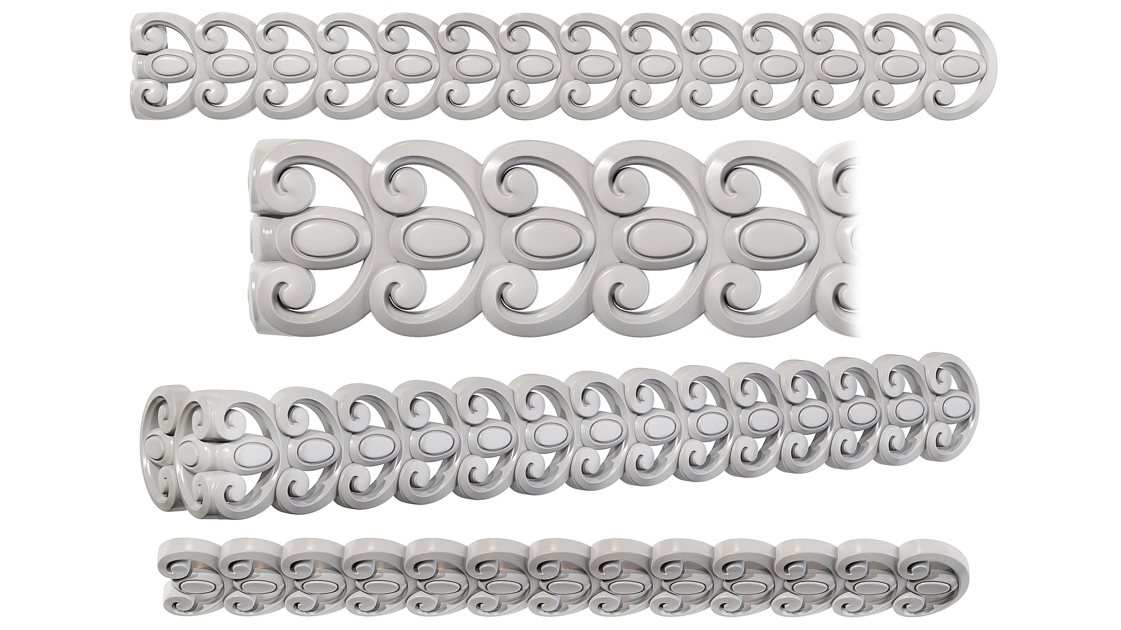 Collection of 16 classic moldings Part 2 3D model_11