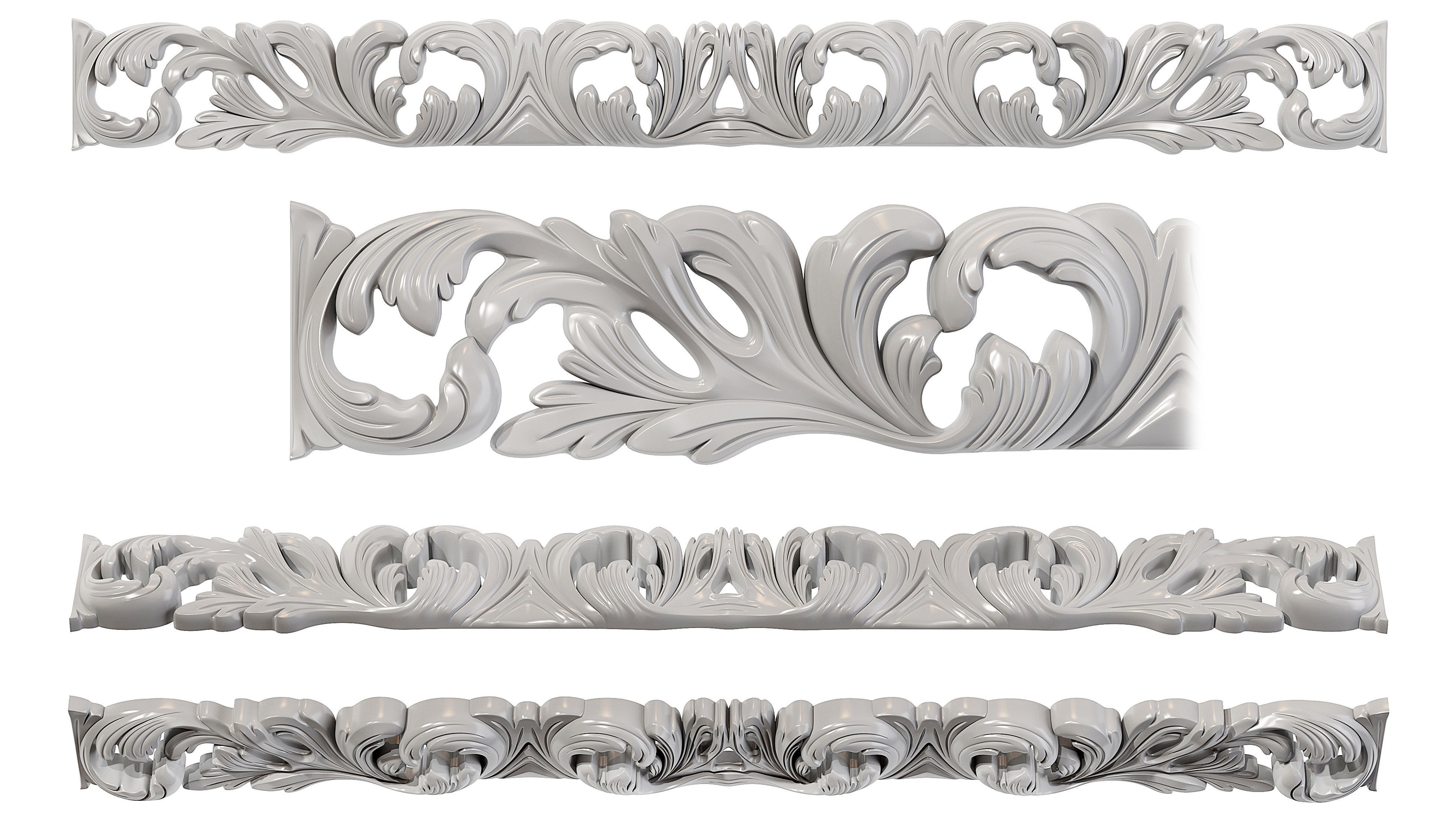Collection of 16 classic moldings Part 2 3D model_7