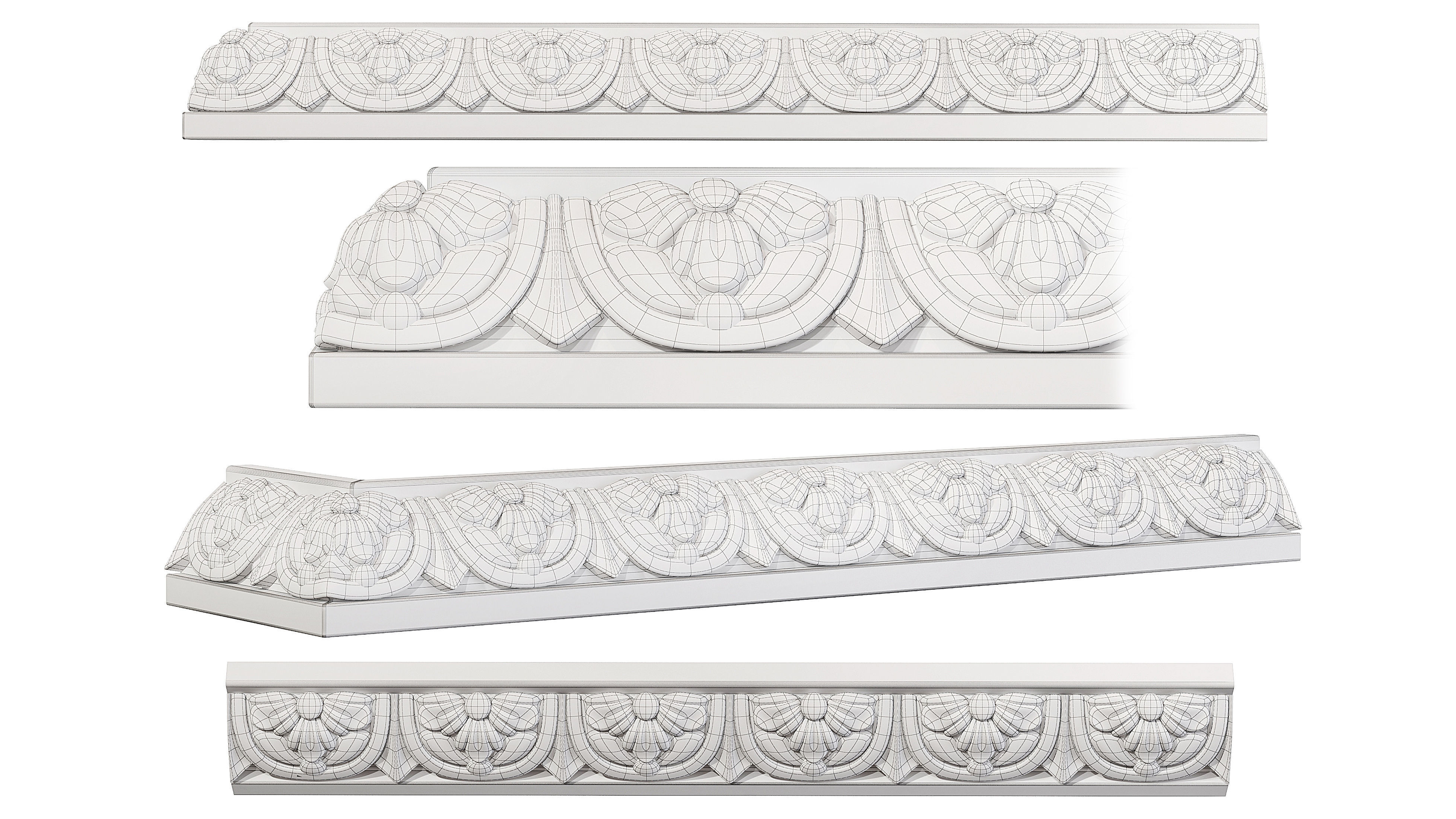 Collection of 16 classic moldings Part 2 3D model_21