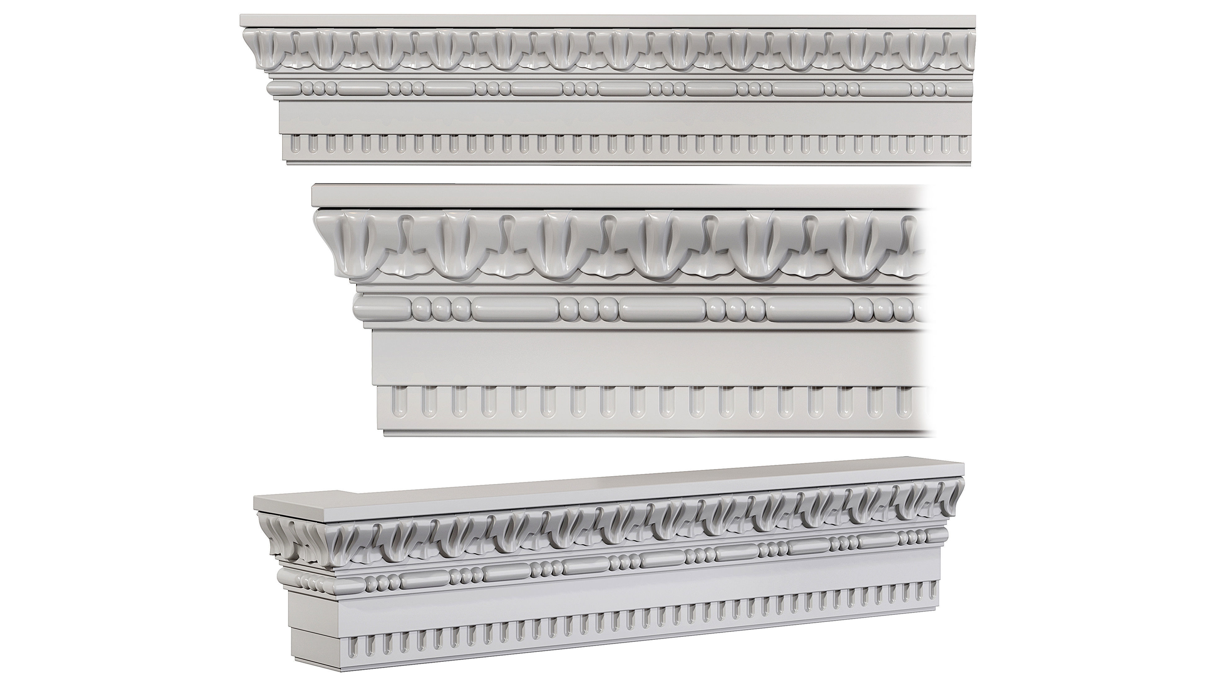 Collection of 16 classic moldings Part 2 3D model_6