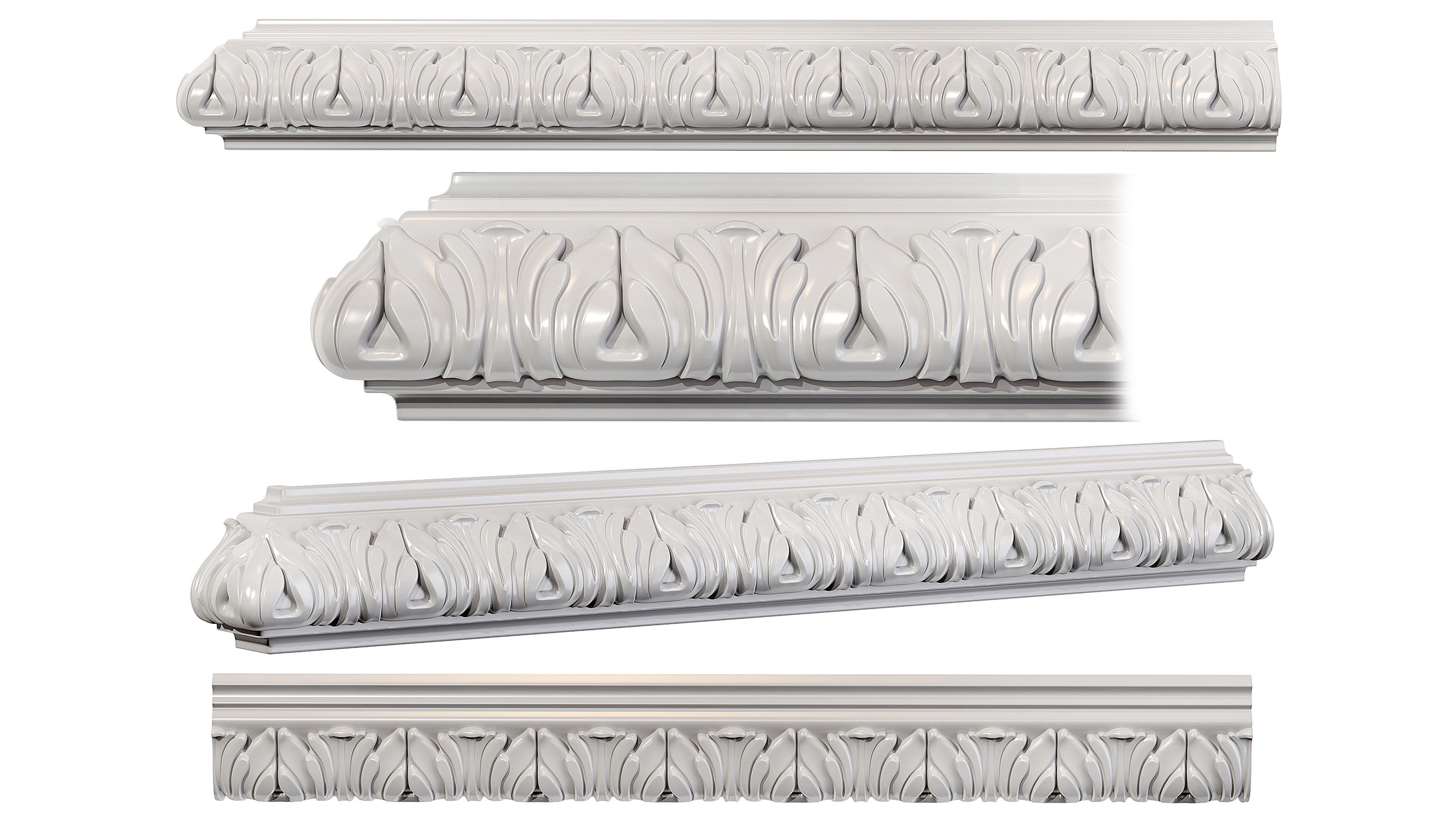 Collection of 16 classic moldings Part 2 3D model_4