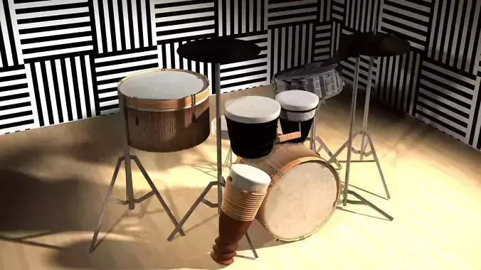 Hop movie Drum set