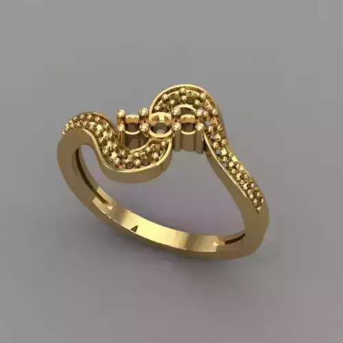 Wedding Engagement Women Ring 3D print model 