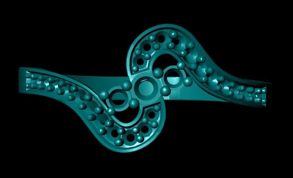 Wedding Engagement Women Ring 3D print model  3D print model_1