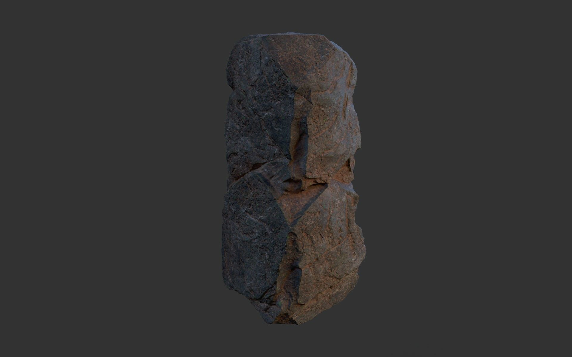 Cliff Rock A Low-poly 3D model_5