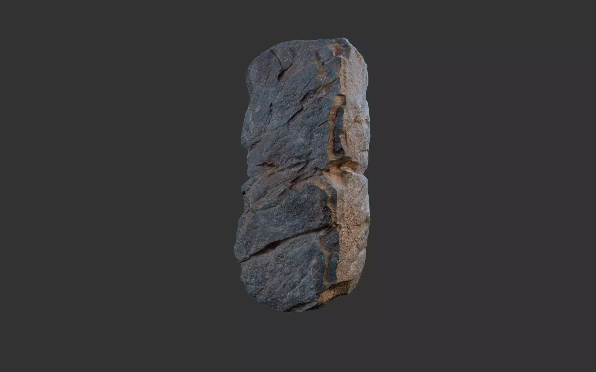 Cliff Rock A Low-poly 3D model_0