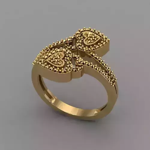 Wedding Engagement Women Ring 3D print model 