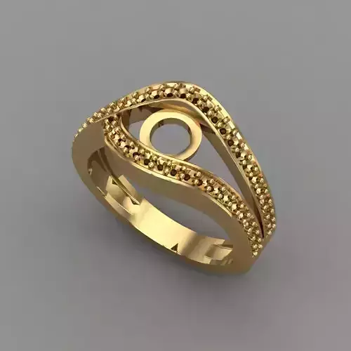 Wedding Engagement Women Ring 3D print model 
