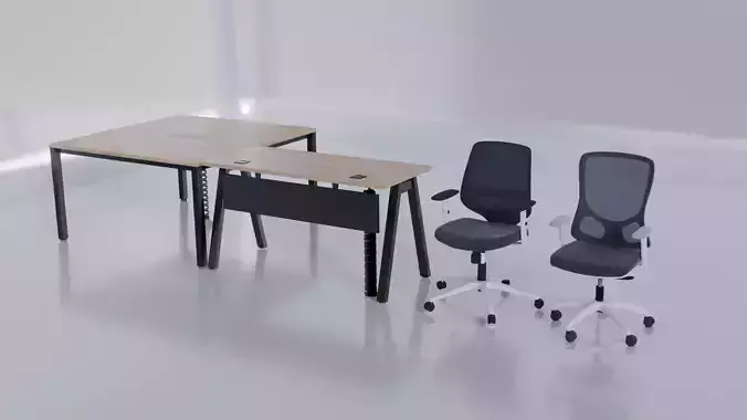 Office table and chairs