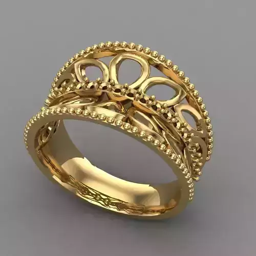 Wedding Engagement Women Ring 3D print model 