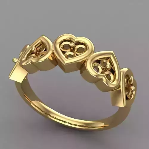 Wedding Engagement Women Ring 3D print model 