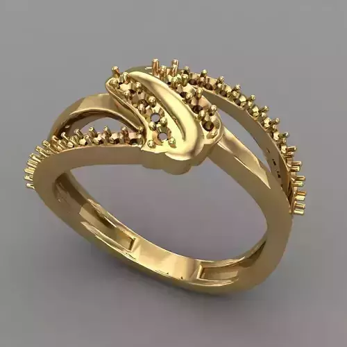 Wedding Engagement Women Ring 3D print model 