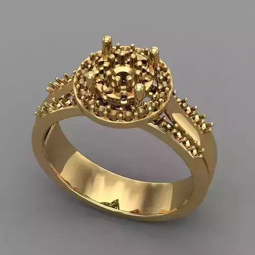 Wedding Engagement Women Ring 3D print model 
