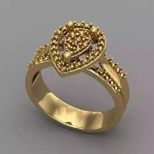 Wedding Engagement Women Ring 3D print model 