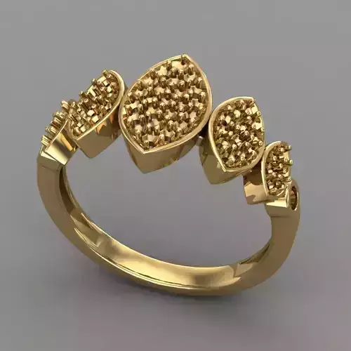 Wedding Engagement Women Ring 3D print model 