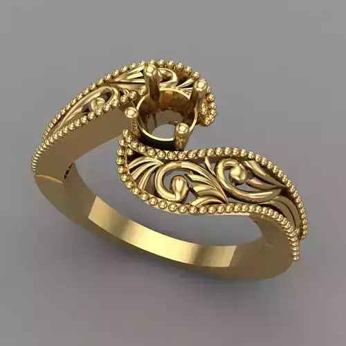 Wedding Engagement Women Ring 3D print model 