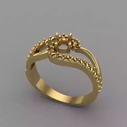 Wedding Engagement Women Ring 3D print model 