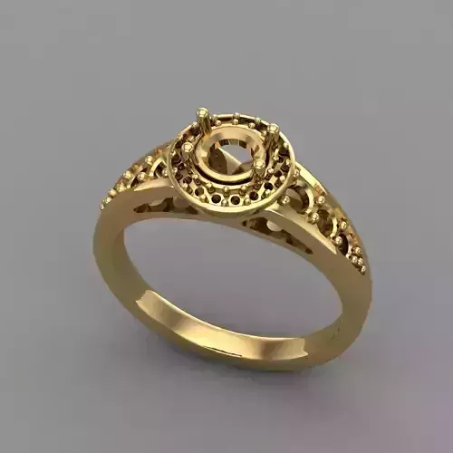 Wedding Engagement Women Ring 3D print model 
