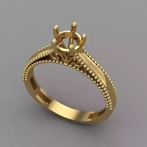 Wedding Engagement Women Ring 3D print model 