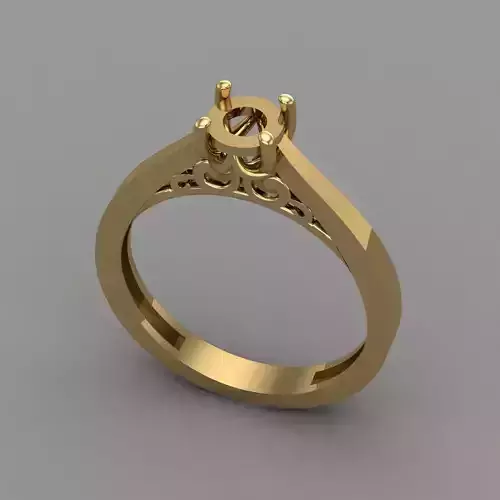 Wedding Engagement Women Ring 3D print model 