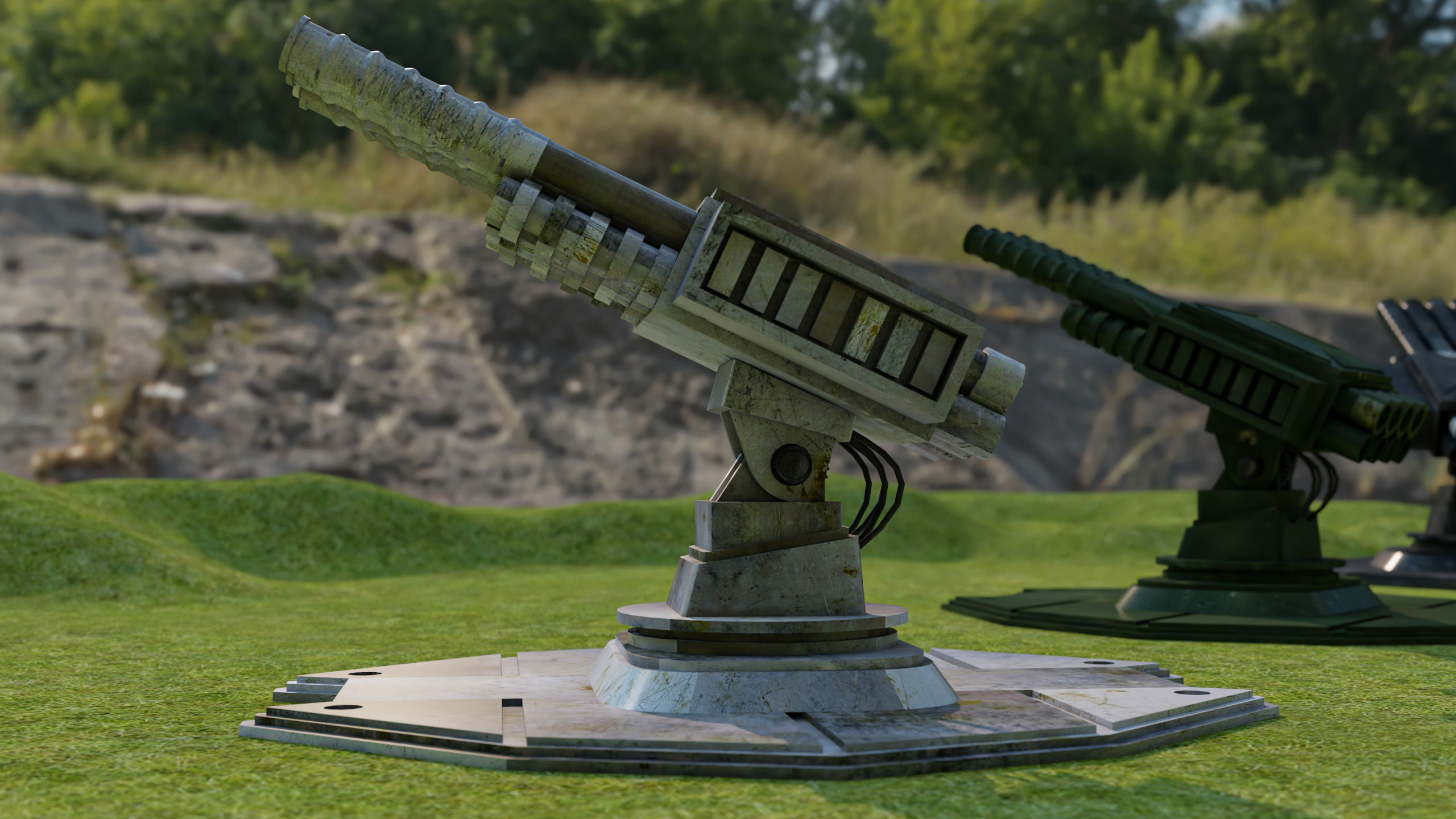 Automatic Mini Rocket Launcher  3D model_3