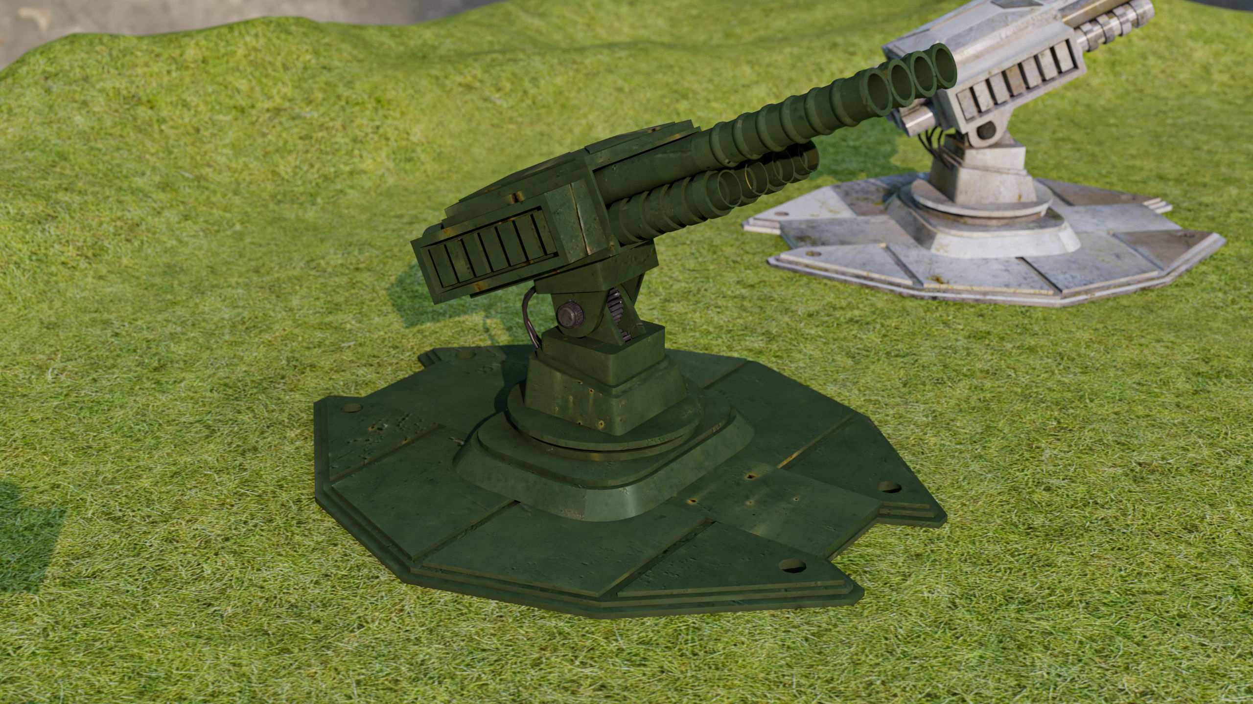 Automatic Mini Rocket Launcher  3D model_4