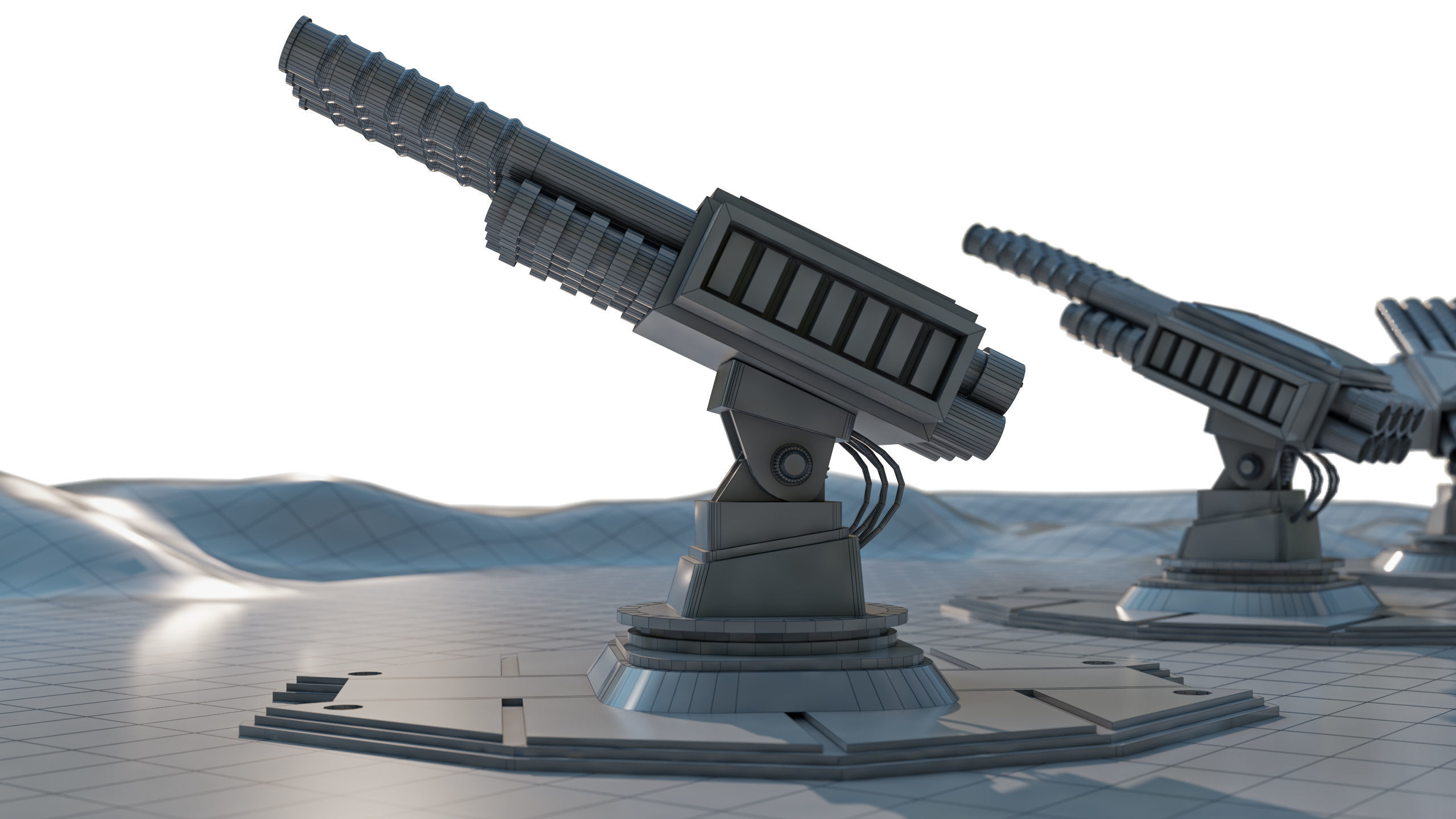 Automatic Mini Rocket Launcher  3D model_9