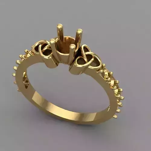 Wedding Engagement Women Ring 3D print model 
