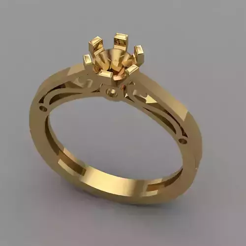 Wedding Engagement Women Ring 3D print model 