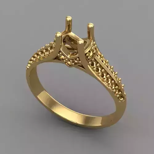 Wedding Engagement Women Ring 3D print model 