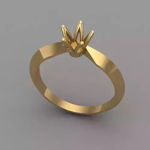 Wedding Engagement Women Ring 3D print model 