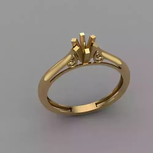 Wedding Engagement Women Ring 3D print model 