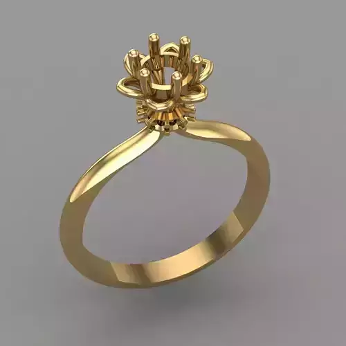 Wedding Engagement Women Ring 3D print model 