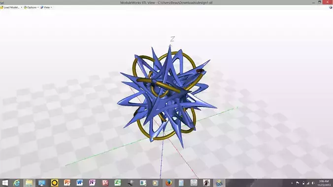 Twisted Spacey Art 3D print model