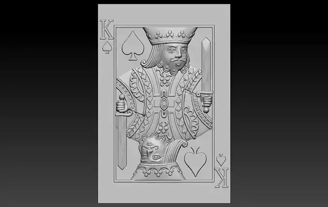 King card Pendant 3D print model