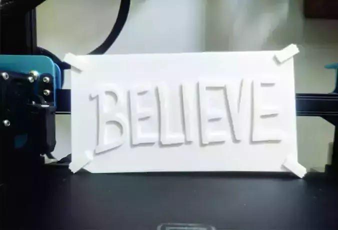 Ted Lasso - Believe 3D print model