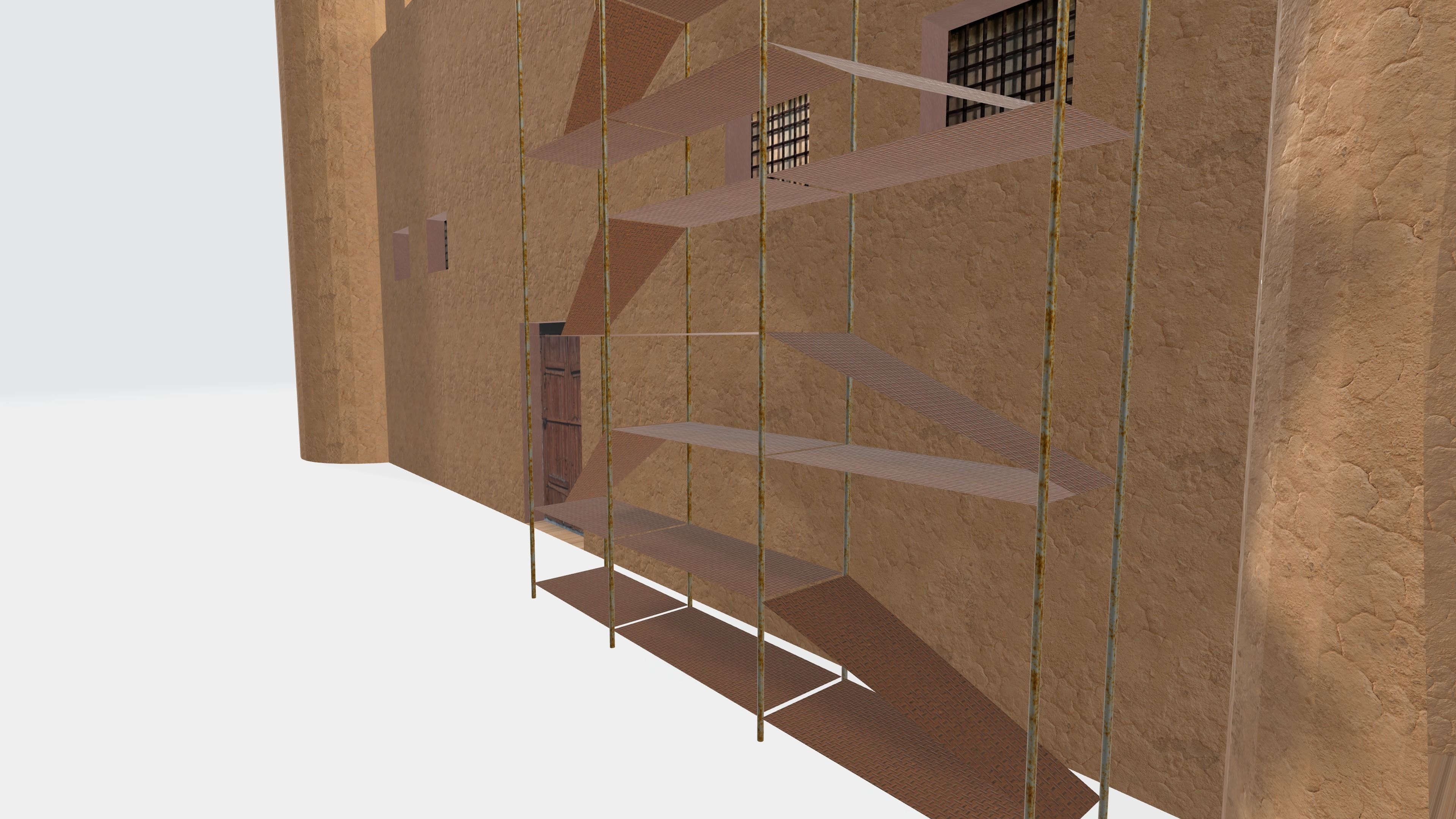 Castle 3D model free Free low-poly 3D model_2