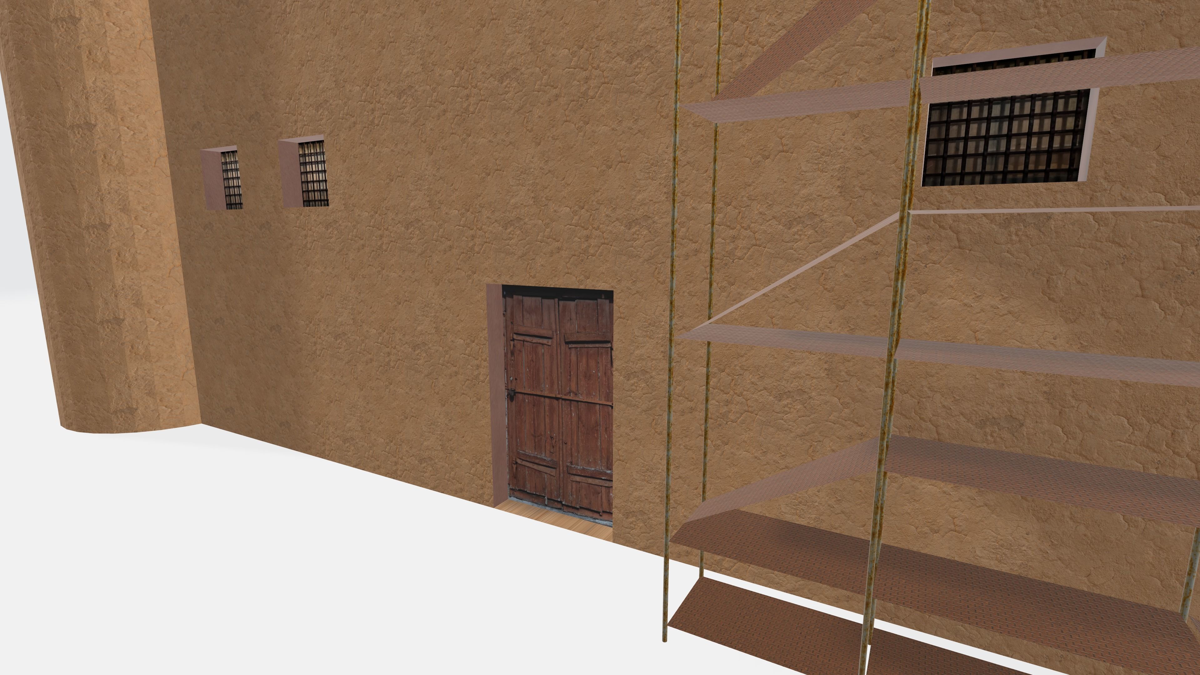 Castle 3D model free Free low-poly 3D model_1