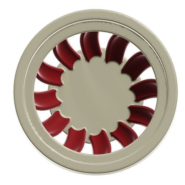 Kids Roof Ventilator Toy 3D model_4