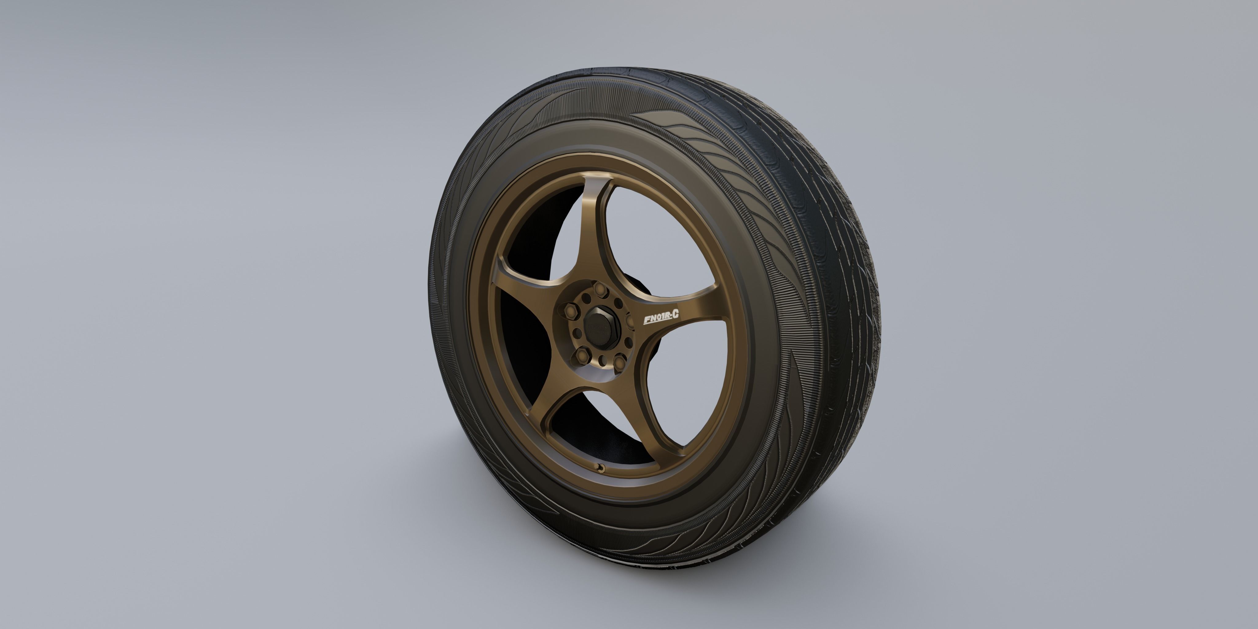 Wheels - 5Zigen FN01R-C 3D model_6