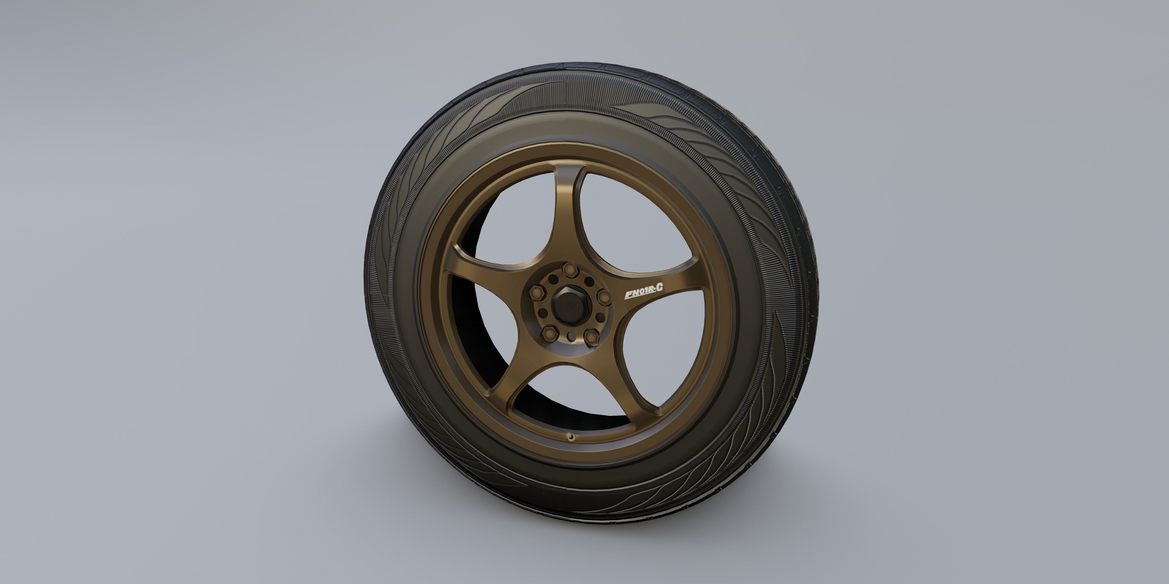 Wheels - 5Zigen FN01R-C 3D model_3