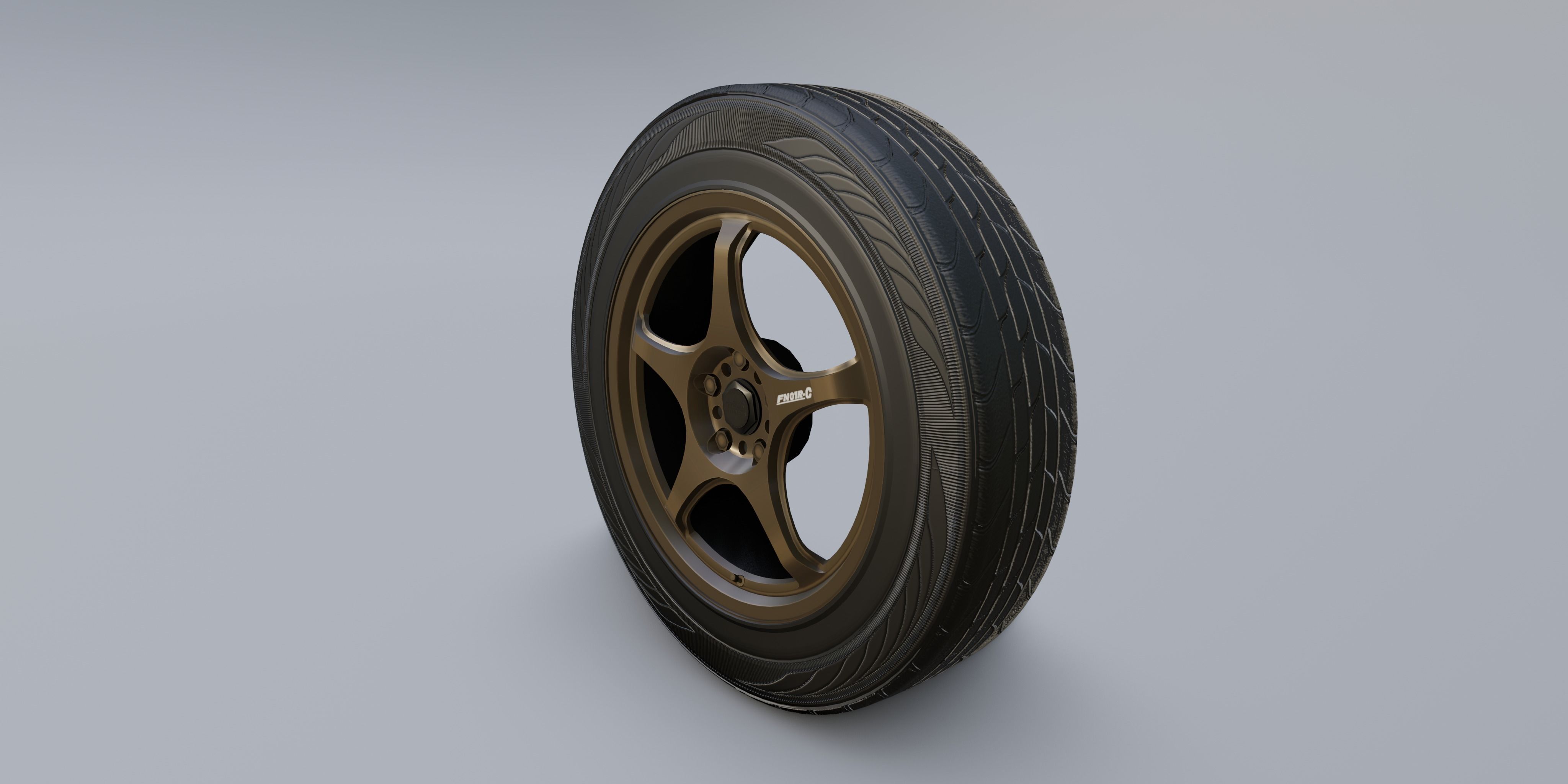 Wheels - 5Zigen FN01R-C 3D model_8
