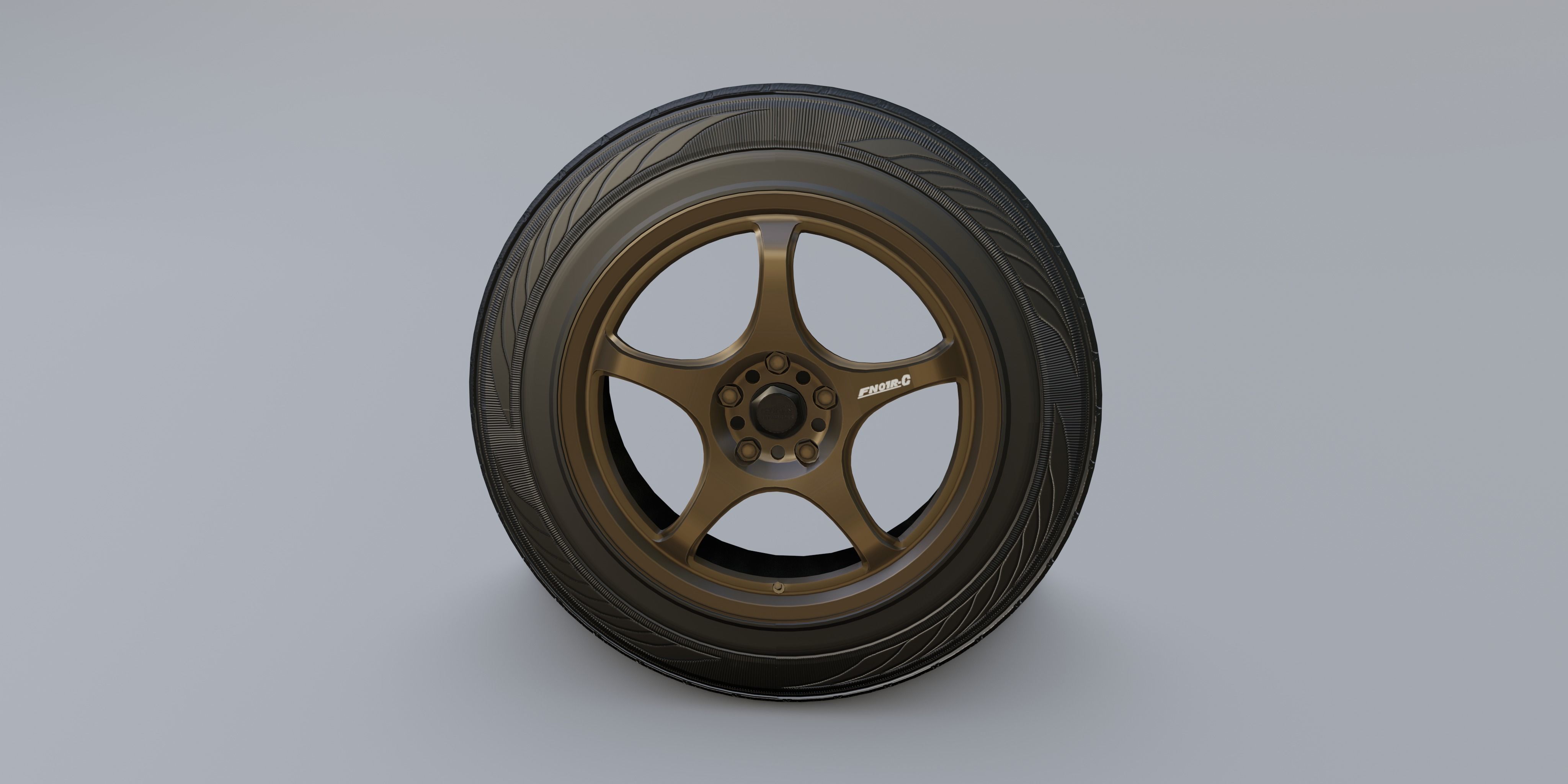 Wheels - 5Zigen FN01R-C 3D model_1