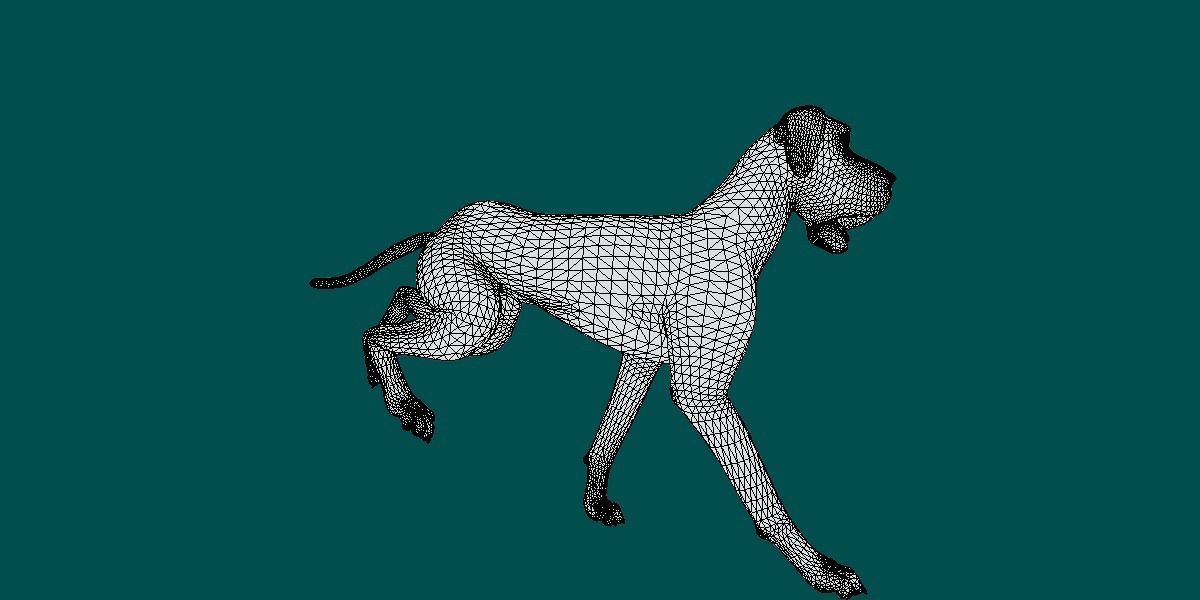 Great Dane Dog 3D model_12